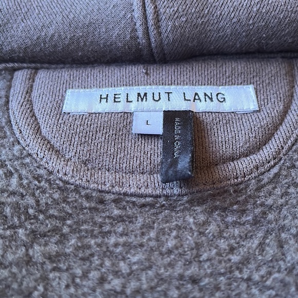 Helmut Lang Grey Zip Up Hoodie - Picture 3 of 5